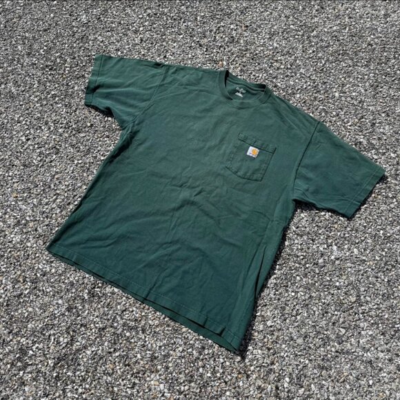 Carhartt Men's Green T-shirt - Picture 1 of 3